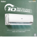 Air Conditioner: Haier 1.6 Ton 5 Star, WiFi, Inverter Split AC(Copper, Convertible 7 in 1 Cooling Modes, Antibacterial Filter, 2023 Model, HSU19U-PYFC5BE-INV, White)